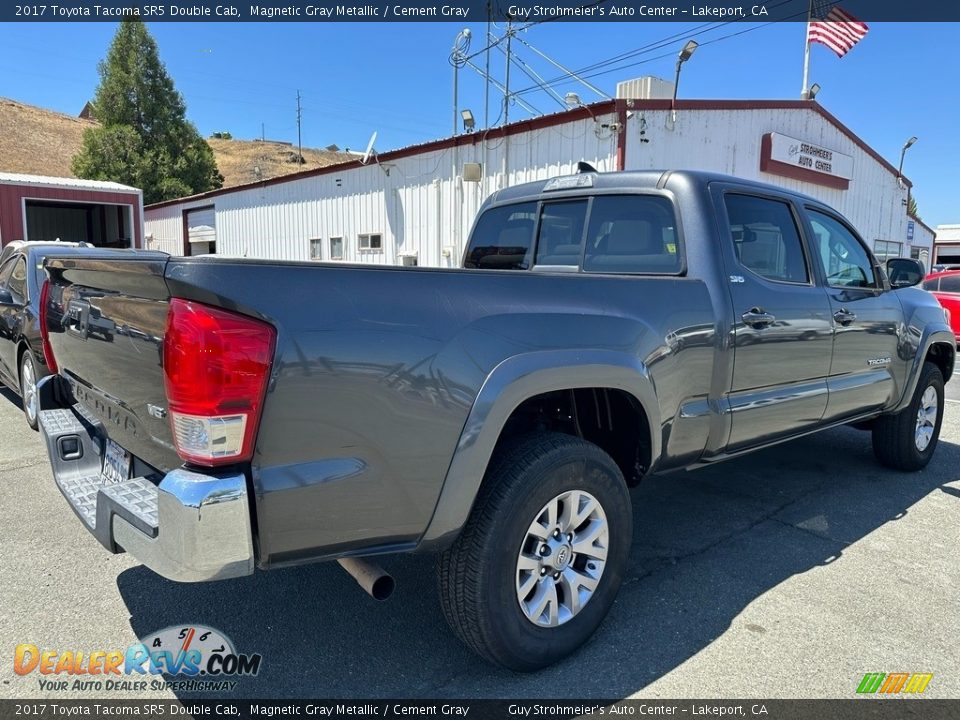 2017 Toyota Tacoma SR5 Double Cab Magnetic Gray Metallic / Cement Gray Photo #6