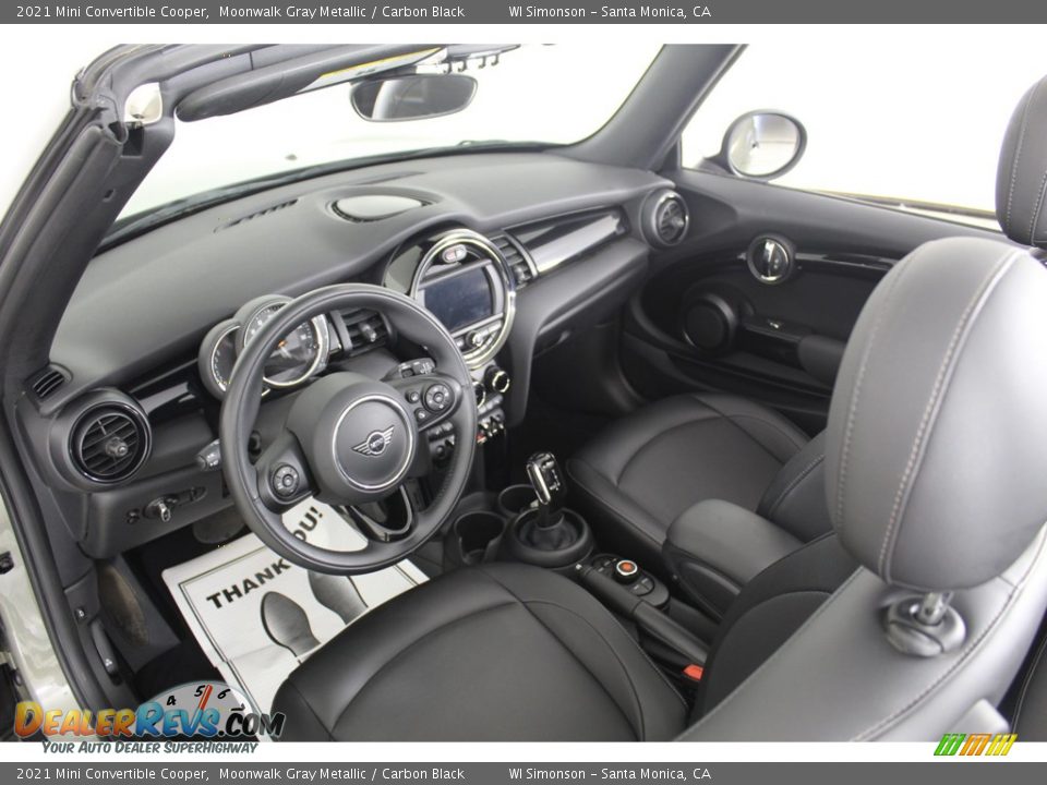 2021 Mini Convertible Cooper Moonwalk Gray Metallic / Carbon Black Photo #21