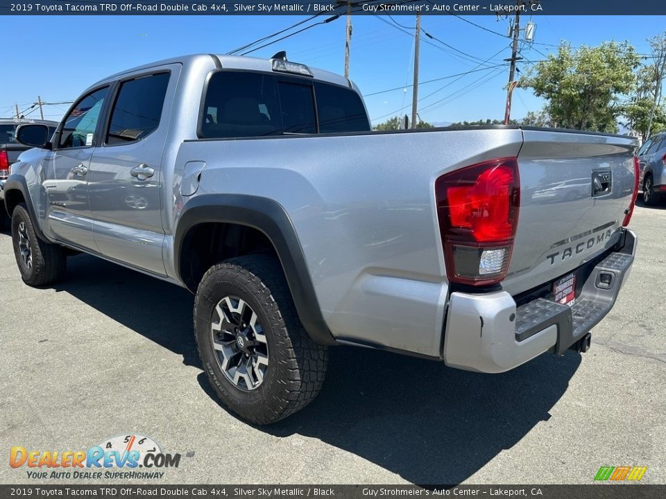 2019 Toyota Tacoma TRD Off-Road Double Cab 4x4 Silver Sky Metallic / Black Photo #4