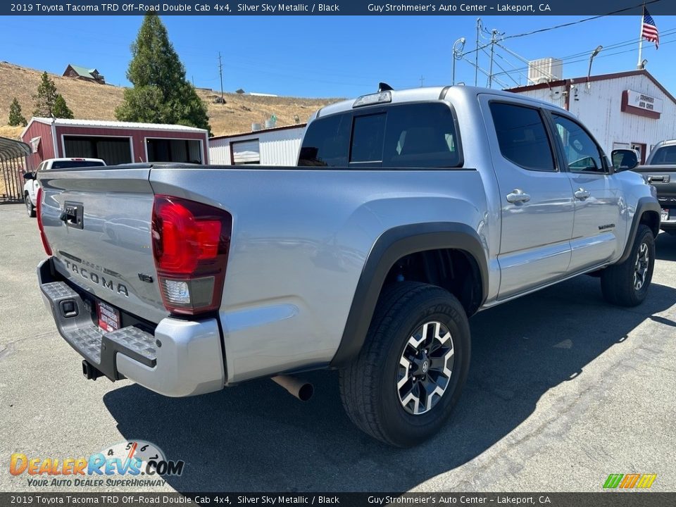 2019 Toyota Tacoma TRD Off-Road Double Cab 4x4 Silver Sky Metallic / Black Photo #6