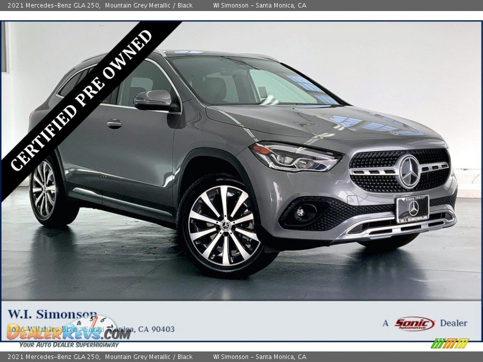 2021 Mercedes-Benz GLA 250 Mountain Grey Metallic / Black Photo #1