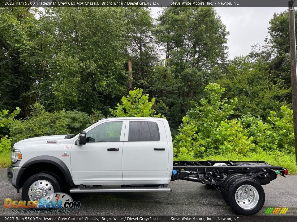 2023 Ram 5500 Tradesman Crew Cab 4x4 Chassis Bright White / Diesel Gray/Black Photo #1