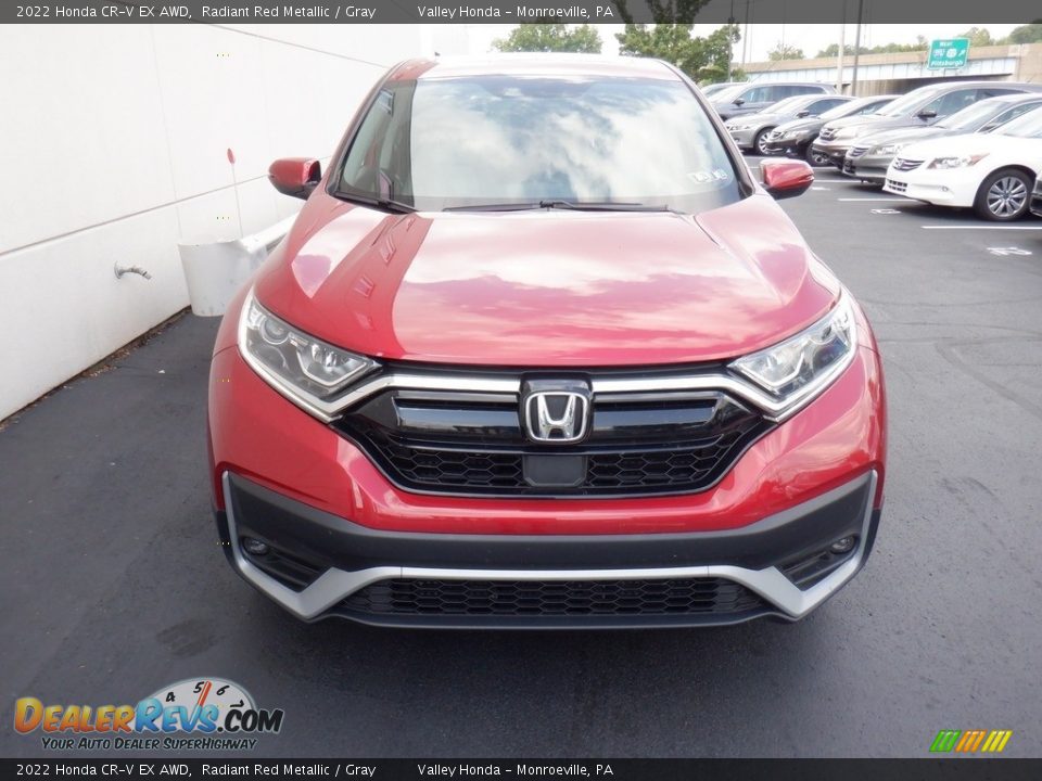 2022 Honda CR-V EX AWD Radiant Red Metallic / Gray Photo #4
