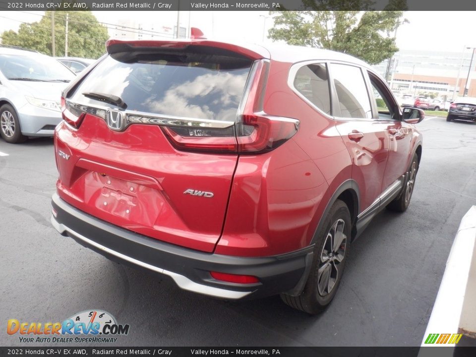 2022 Honda CR-V EX AWD Radiant Red Metallic / Gray Photo #6