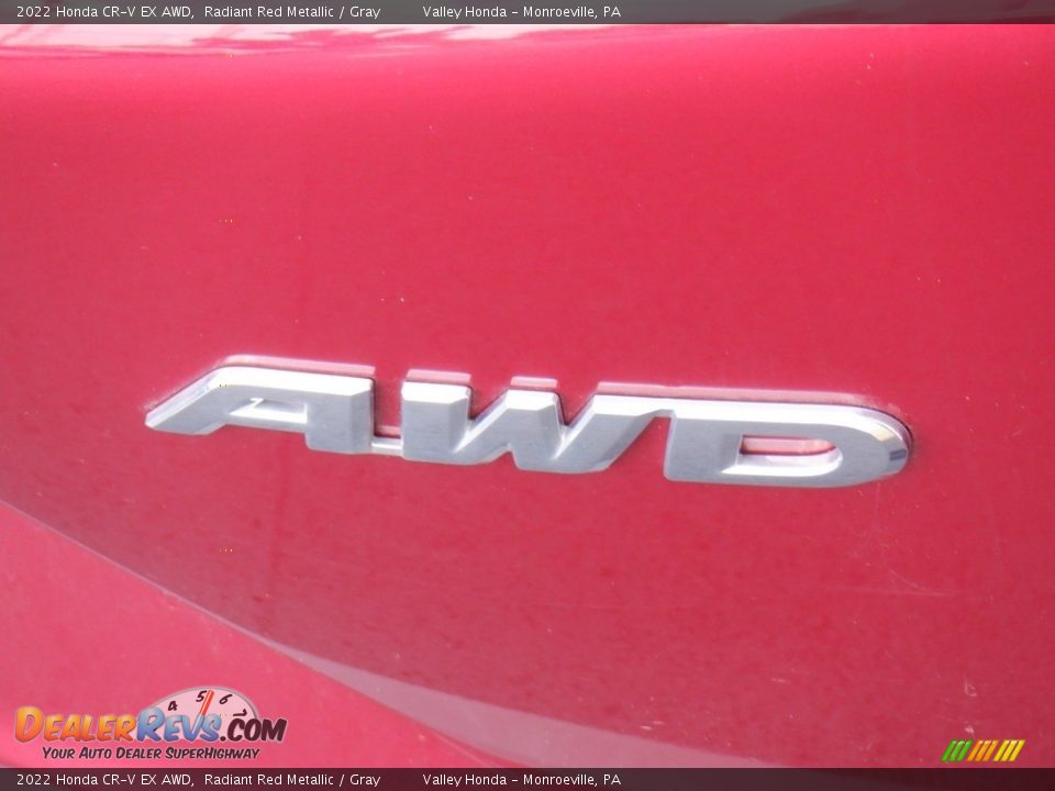 2022 Honda CR-V EX AWD Radiant Red Metallic / Gray Photo #7