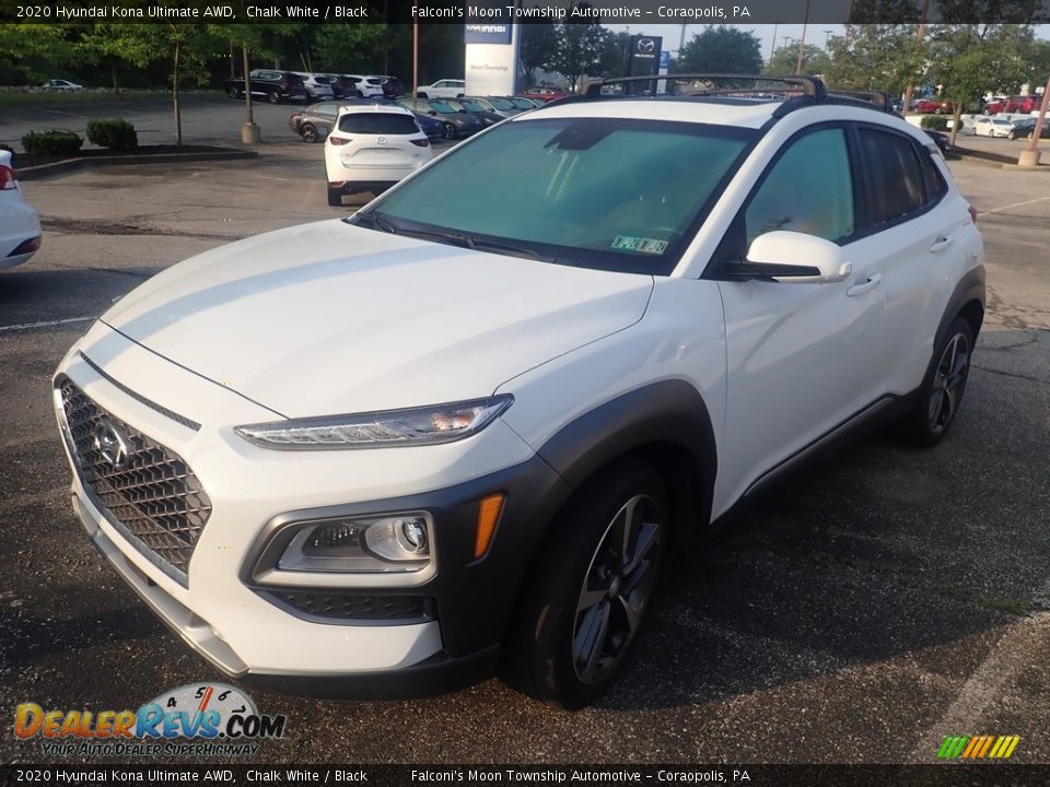 2020 Hyundai Kona Ultimate AWD Chalk White / Black Photo #1