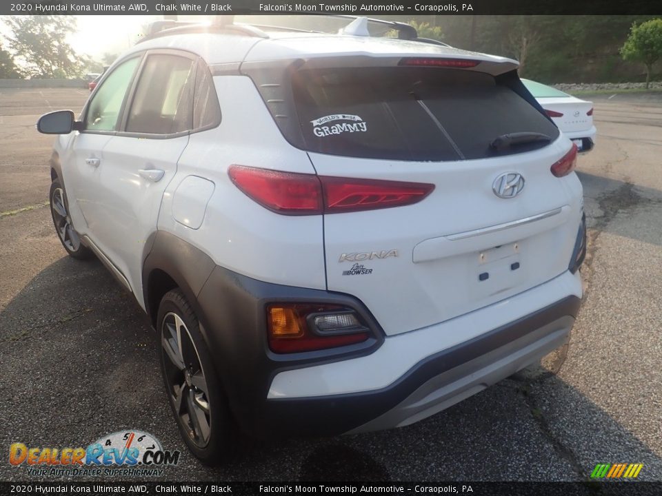 2020 Hyundai Kona Ultimate AWD Chalk White / Black Photo #2