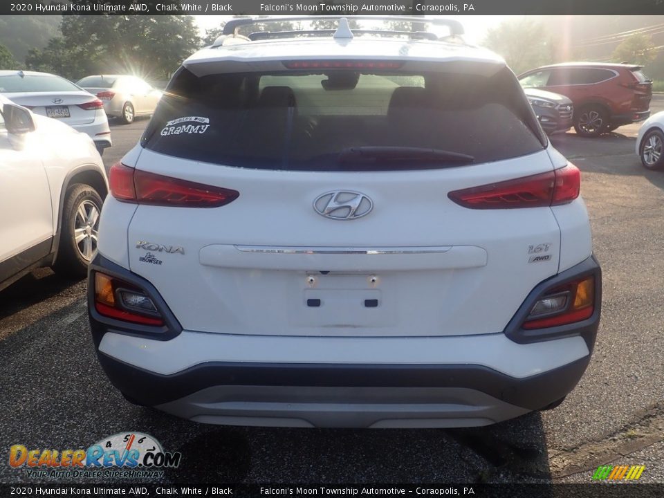 2020 Hyundai Kona Ultimate AWD Chalk White / Black Photo #3