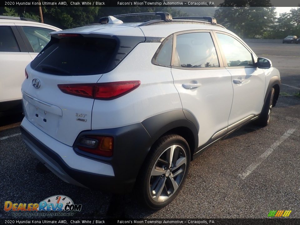 2020 Hyundai Kona Ultimate AWD Chalk White / Black Photo #4