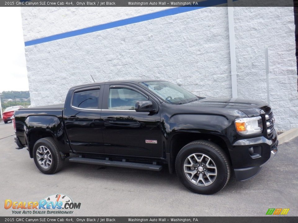 Onyx Black 2015 GMC Canyon SLE Crew Cab 4x4 Photo #2