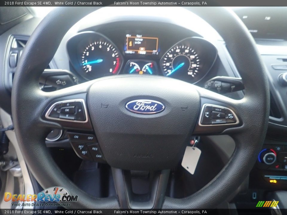 2018 Ford Escape SE 4WD White Gold / Charcoal Black Photo #25