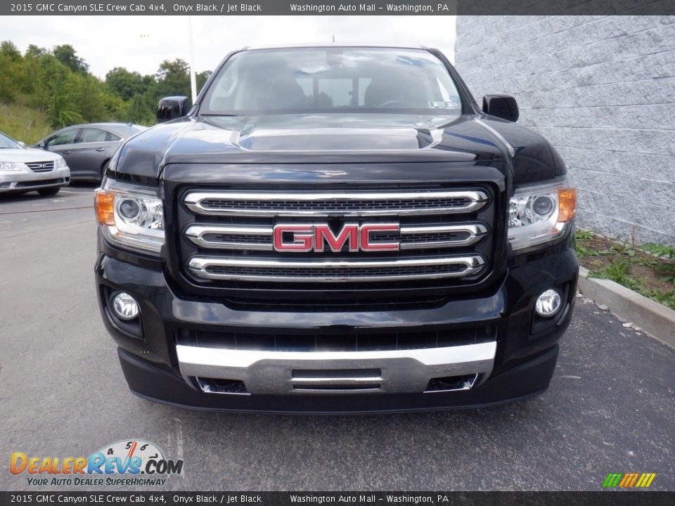 2015 GMC Canyon SLE Crew Cab 4x4 Onyx Black / Jet Black Photo #8