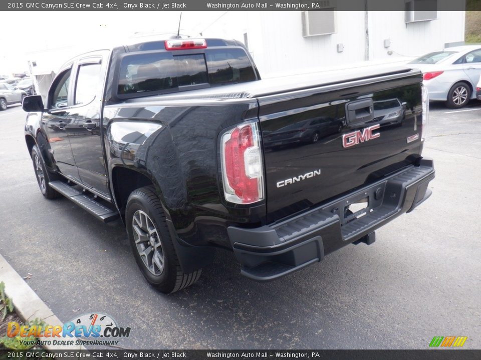 2015 GMC Canyon SLE Crew Cab 4x4 Onyx Black / Jet Black Photo #10