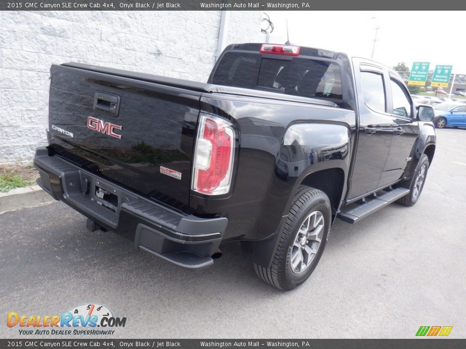 2015 GMC Canyon SLE Crew Cab 4x4 Onyx Black / Jet Black Photo #13