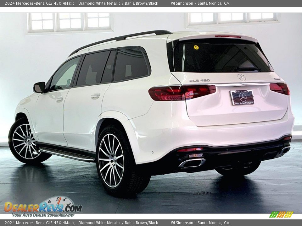 2024 Mercedes-Benz GLS 450 4Matic Diamond White Metallic / Bahia Brown/Black Photo #2