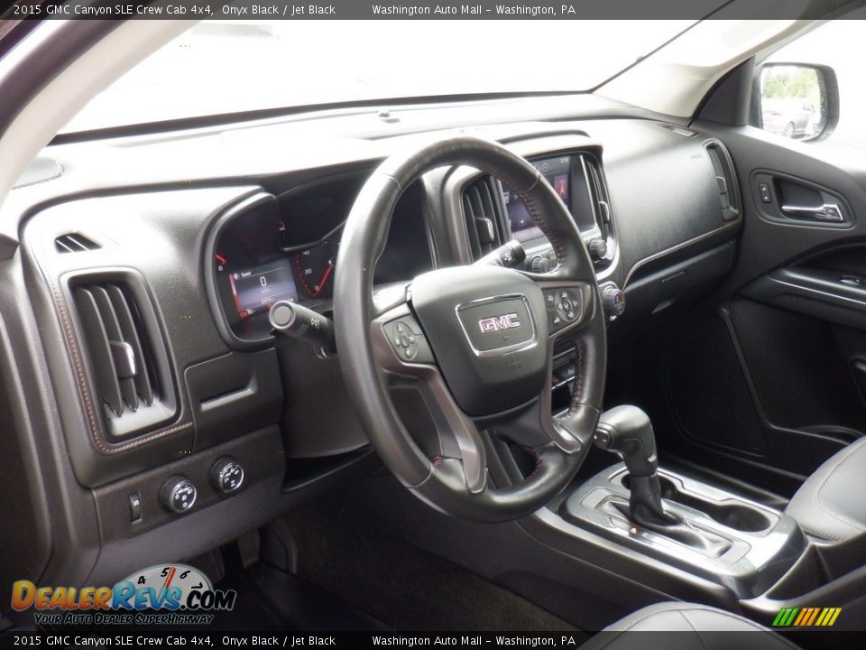 2015 GMC Canyon SLE Crew Cab 4x4 Onyx Black / Jet Black Photo #18