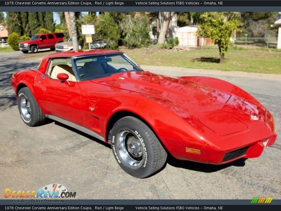 1978 Chevrolet Corvette Anniversary Edition Coupe Red / Light Beige Photo #1