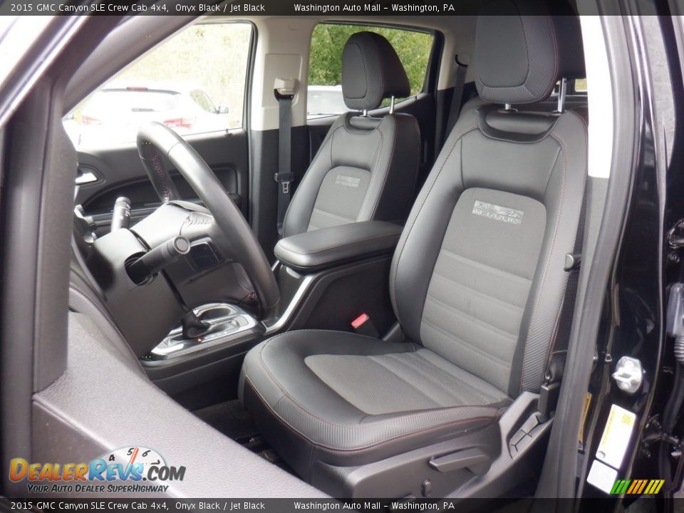 Jet Black Interior - 2015 GMC Canyon SLE Crew Cab 4x4 Photo #22