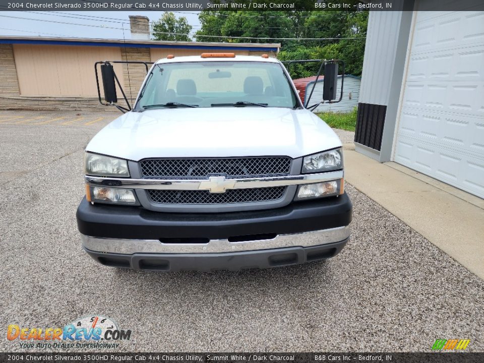 2004 Chevrolet Silverado 3500HD Regular Cab 4x4 Chassis Utility Summit White / Dark Charcoal Photo #3