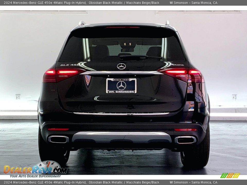 2024 Mercedes-Benz GLE 450e 4Matic Plug-In Hybrid Obsidian Black Metallic / Macchiato Beige/Black Photo #3