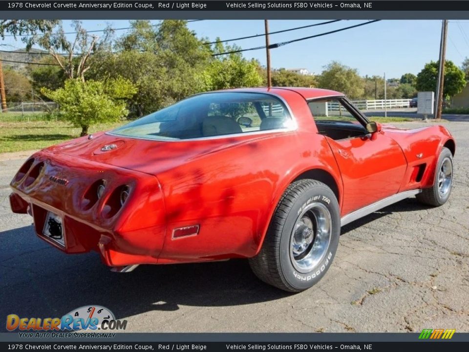 1978 Chevrolet Corvette Anniversary Edition Coupe Red / Light Beige Photo #12