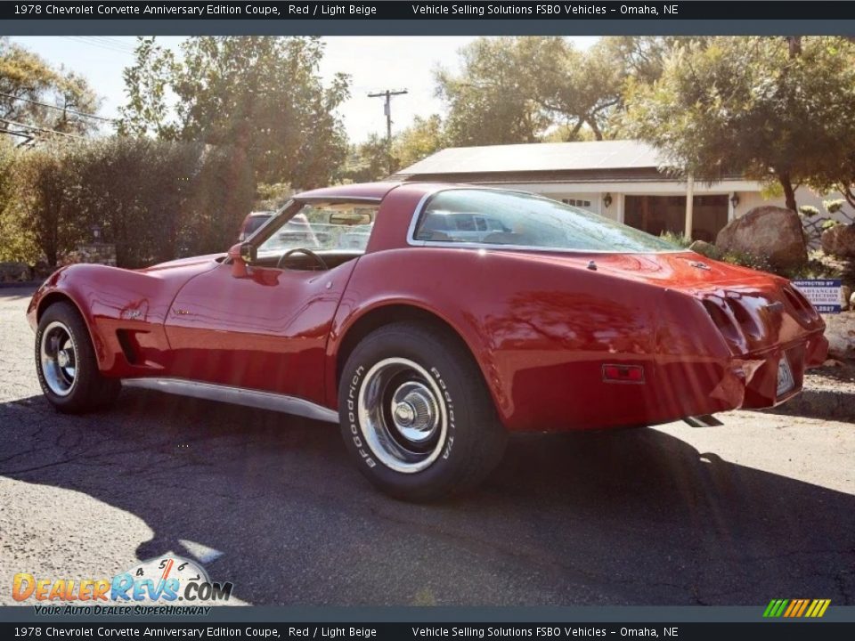1978 Chevrolet Corvette Anniversary Edition Coupe Red / Light Beige Photo #13