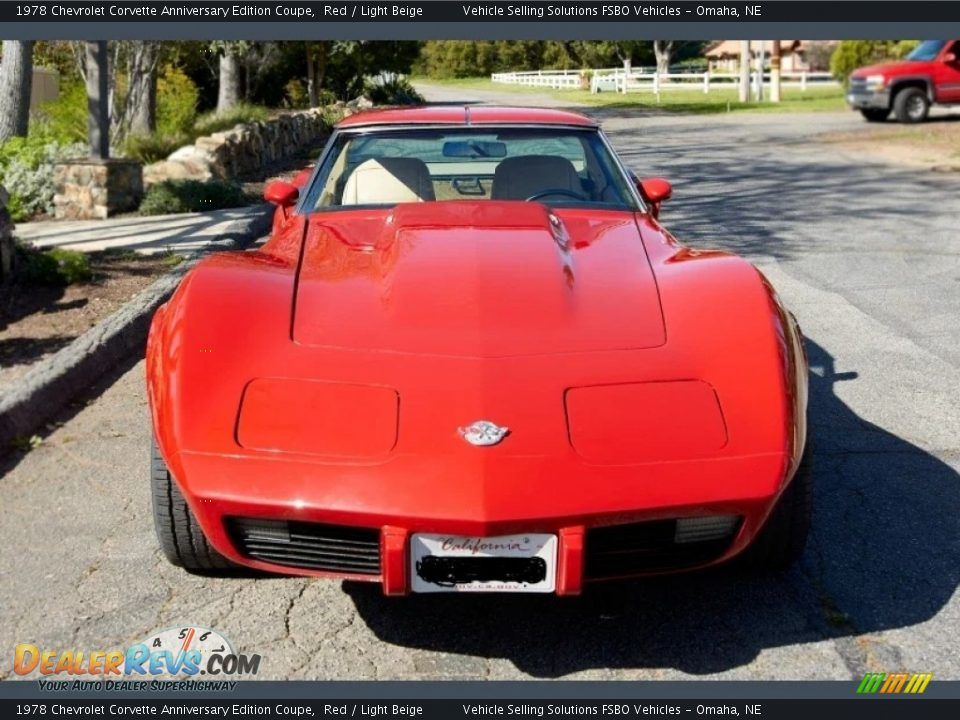 1978 Chevrolet Corvette Anniversary Edition Coupe Red / Light Beige Photo #16