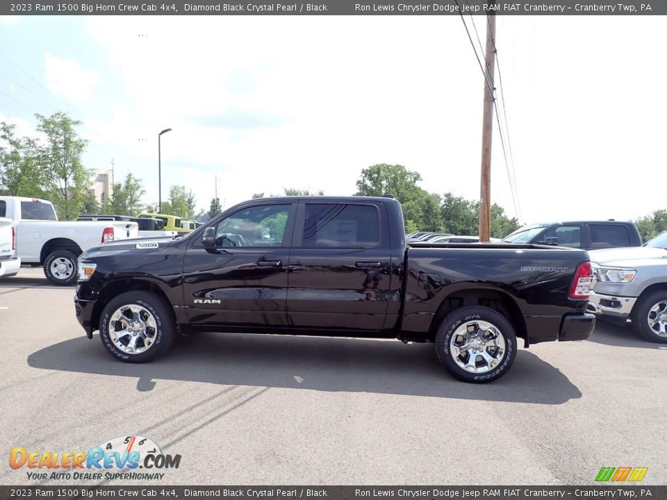 2023 Ram 1500 Big Horn Crew Cab 4x4 Diamond Black Crystal Pearl / Black Photo #2