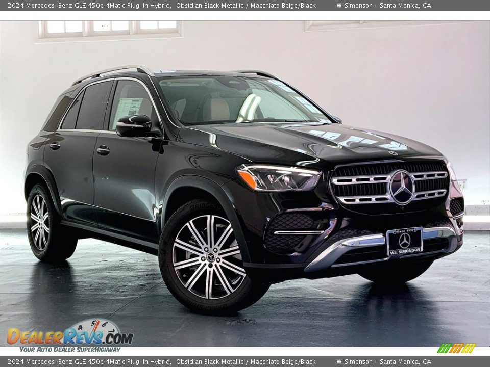 2024 Mercedes-Benz GLE 450e 4Matic Plug-In Hybrid Obsidian Black Metallic / Macchiato Beige/Black Photo #12