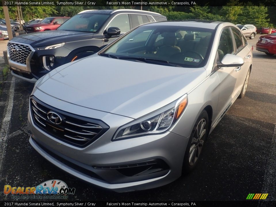 2017 Hyundai Sonata Limited Symphony Silver / Gray Photo #1