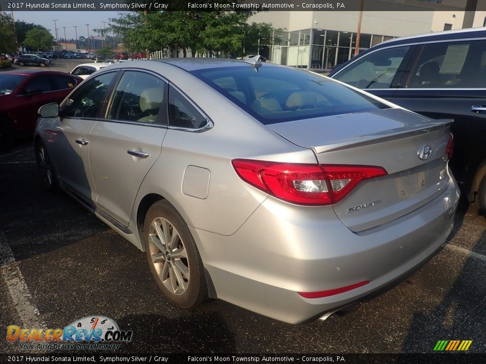 2017 Hyundai Sonata Limited Symphony Silver / Gray Photo #2