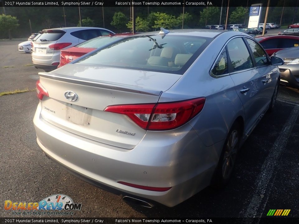 2017 Hyundai Sonata Limited Symphony Silver / Gray Photo #4