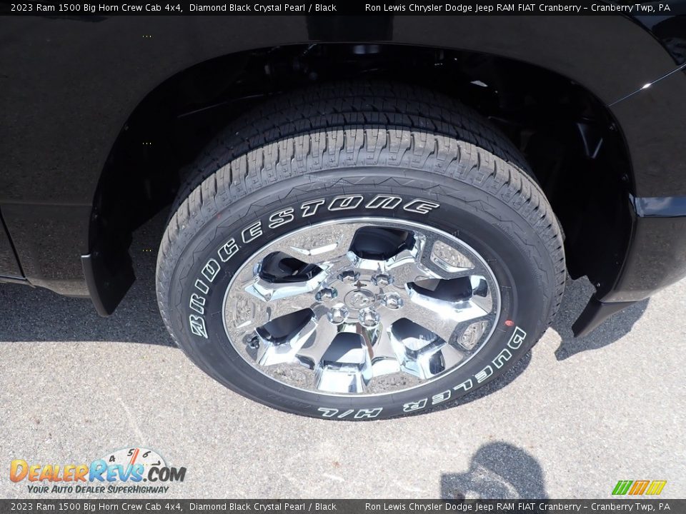 2023 Ram 1500 Big Horn Crew Cab 4x4 Diamond Black Crystal Pearl / Black Photo #9