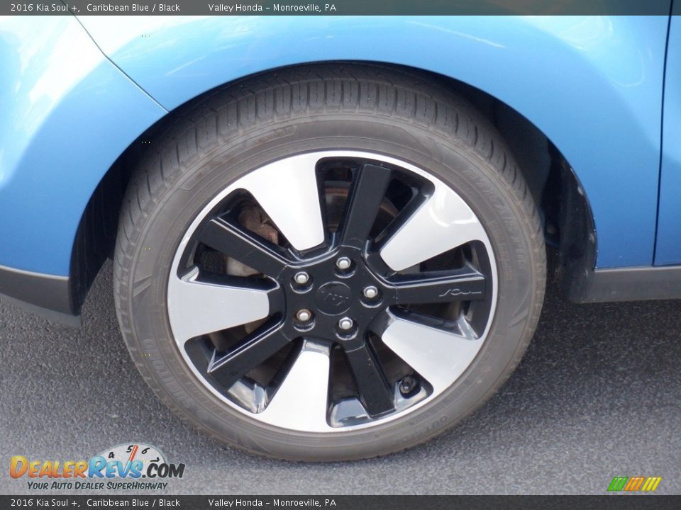 2016 Kia Soul + Caribbean Blue / Black Photo #3