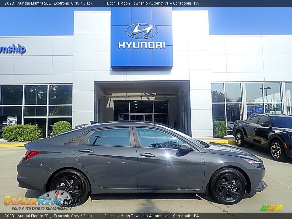 2023 Hyundai Elantra SEL Ecotronic Gray / Black Photo #1