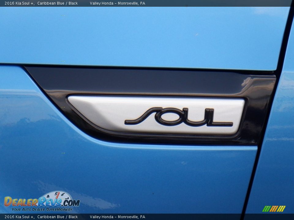 2016 Kia Soul + Caribbean Blue / Black Photo #4