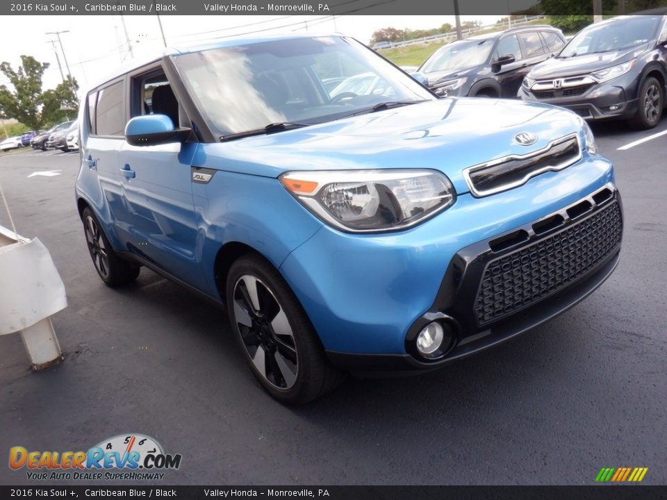 2016 Kia Soul + Caribbean Blue / Black Photo #6