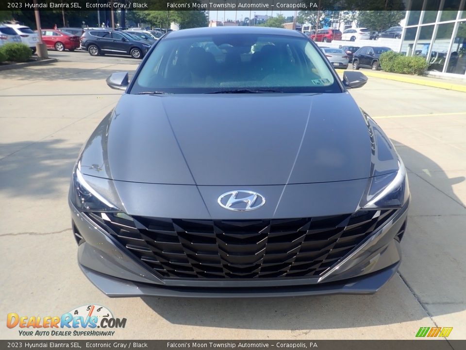 2023 Hyundai Elantra SEL Ecotronic Gray / Black Photo #8