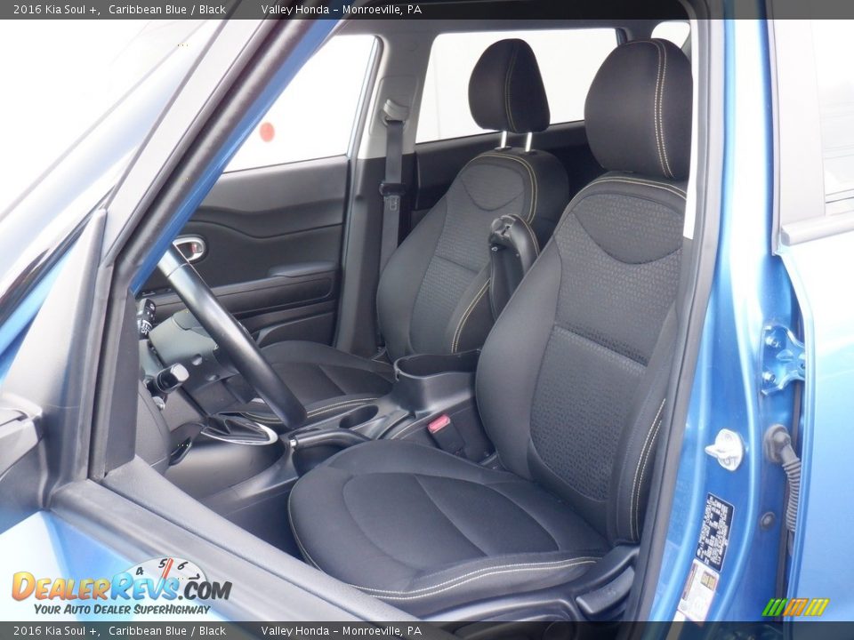 2016 Kia Soul + Caribbean Blue / Black Photo #12