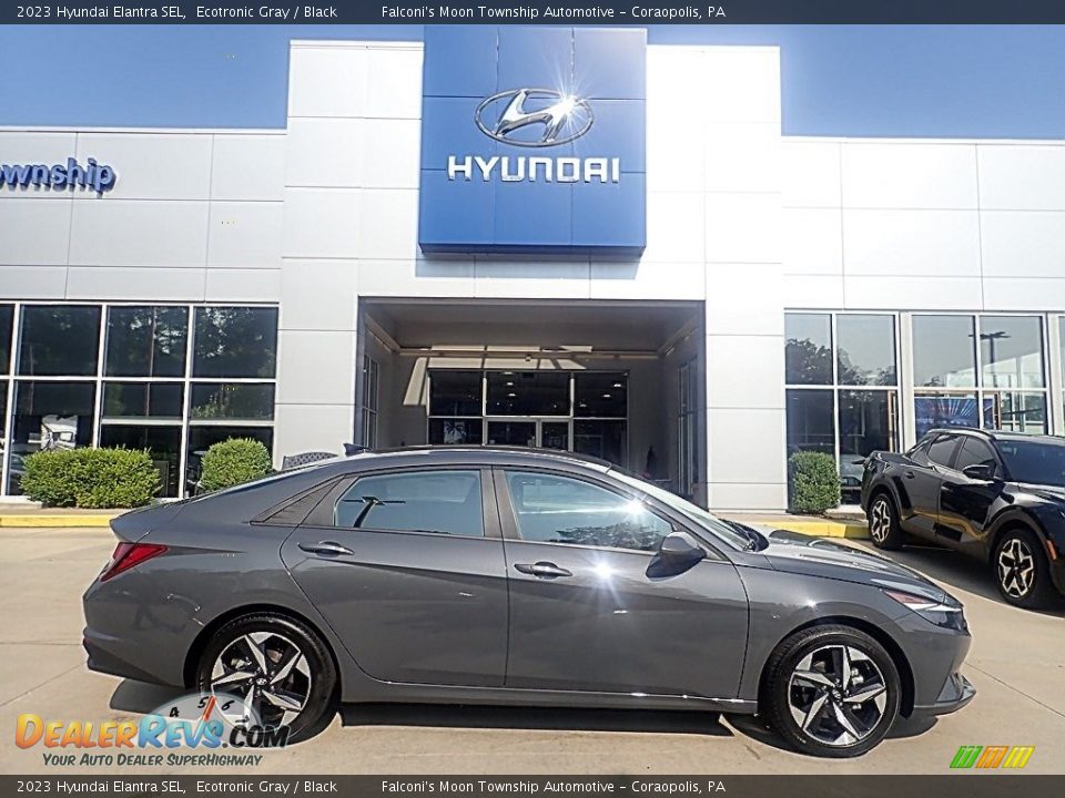 2023 Hyundai Elantra SEL Ecotronic Gray / Black Photo #1