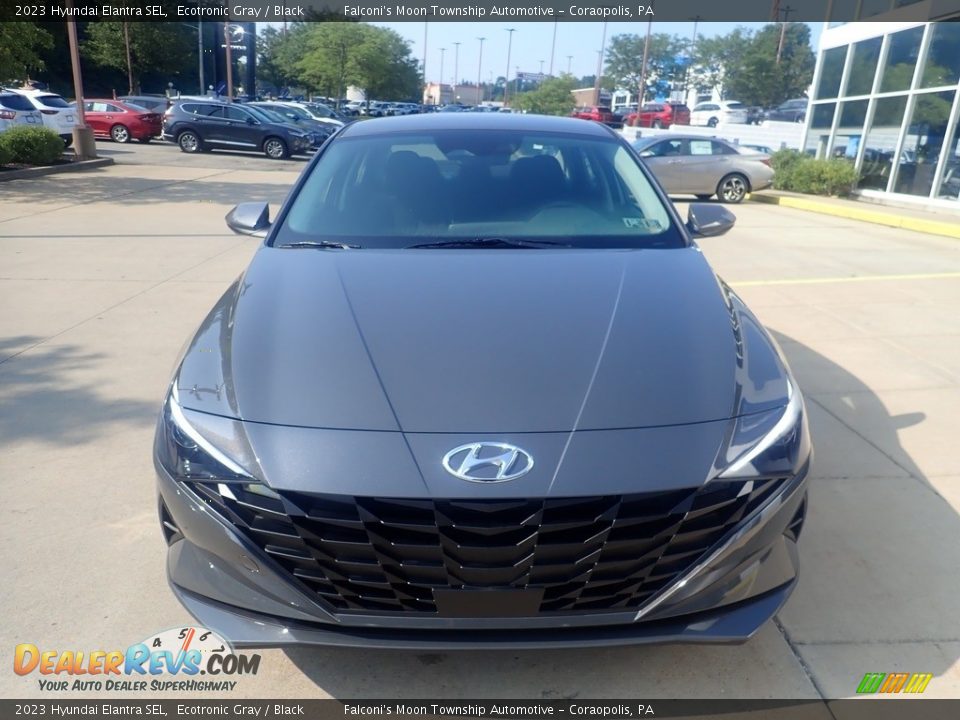 2023 Hyundai Elantra SEL Ecotronic Gray / Black Photo #8