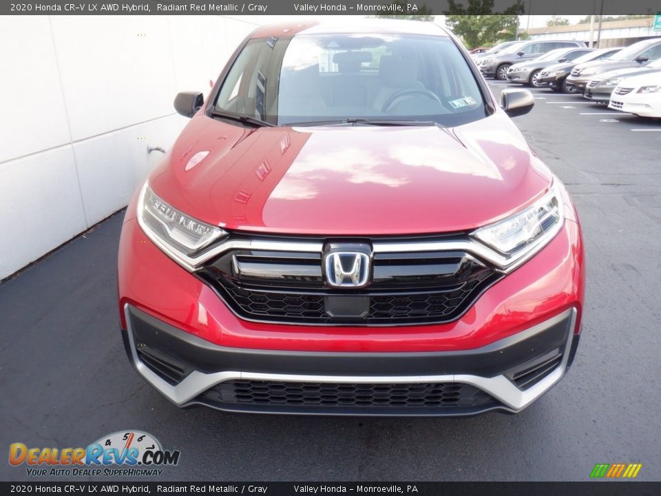 2020 Honda CR-V LX AWD Hybrid Radiant Red Metallic / Gray Photo #4