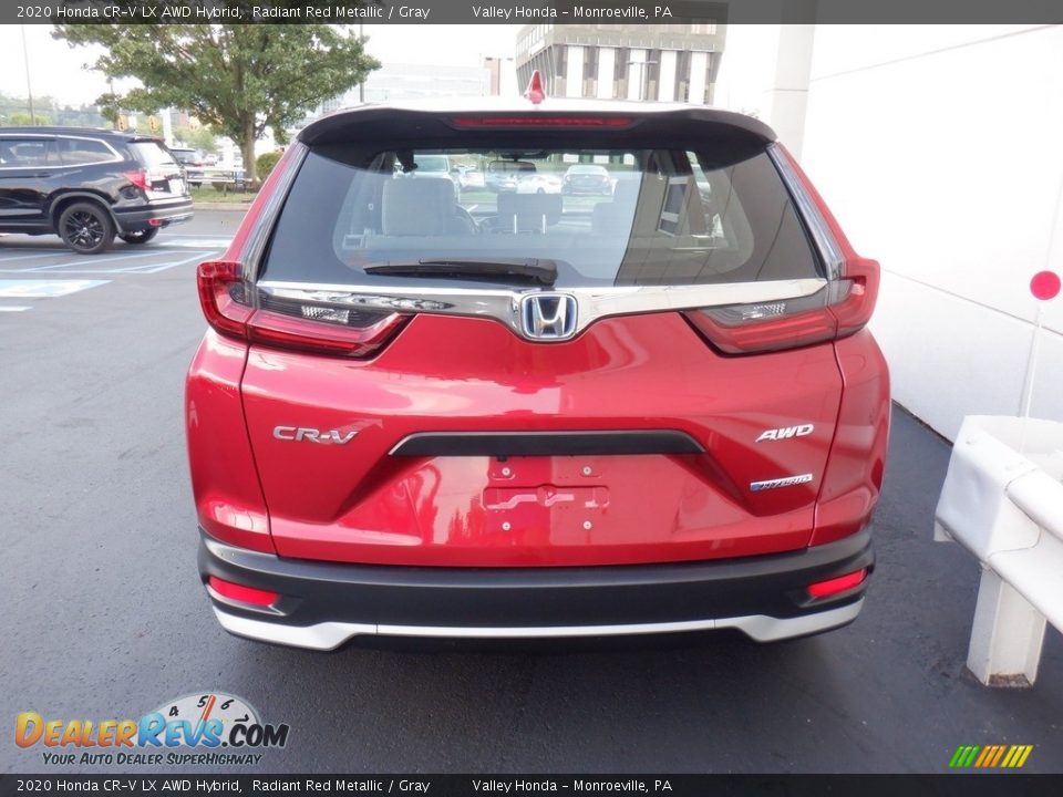 Radiant Red Metallic 2020 Honda CR-V LX AWD Hybrid Photo #8