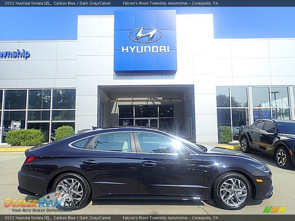 2023 Hyundai Sonata SEL Carbon Blue / Dark Gray/Camel Photo #1