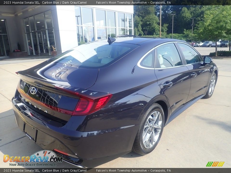 2023 Hyundai Sonata SEL Carbon Blue / Dark Gray/Camel Photo #2