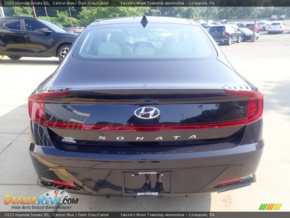 2023 Hyundai Sonata SEL Carbon Blue / Dark Gray/Camel Photo #3