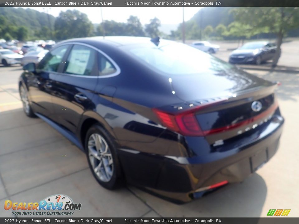 2023 Hyundai Sonata SEL Carbon Blue / Dark Gray/Camel Photo #4