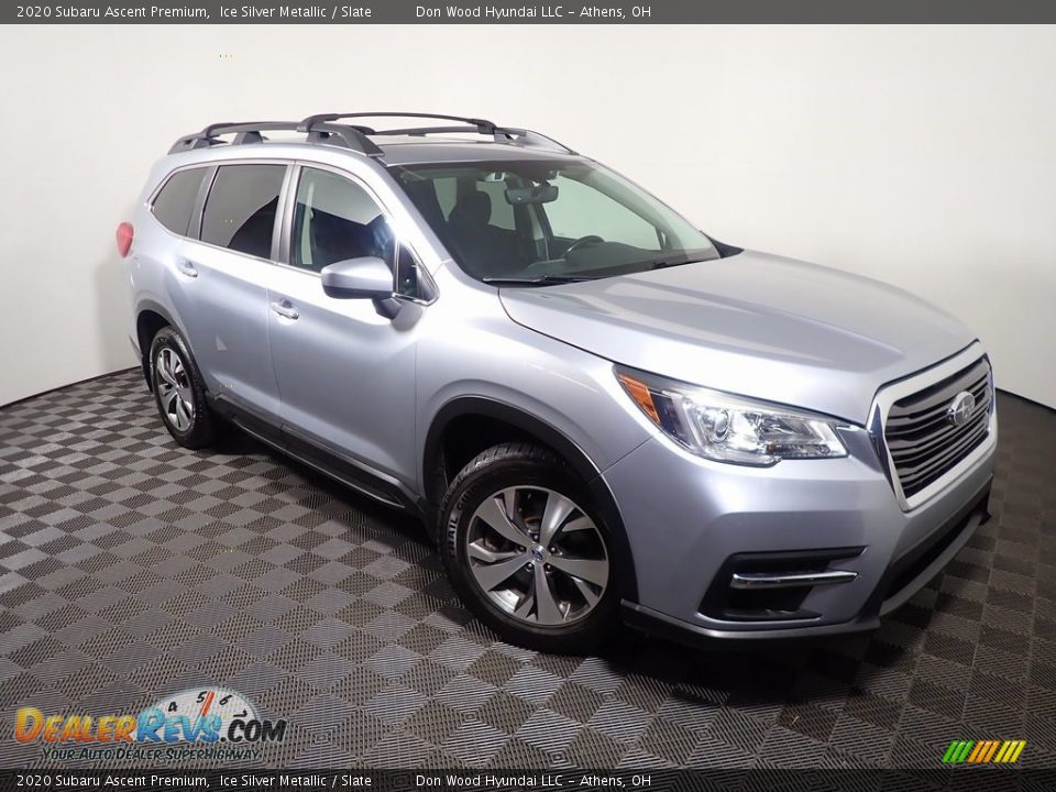 2020 Subaru Ascent Premium Ice Silver Metallic / Slate Photo #3