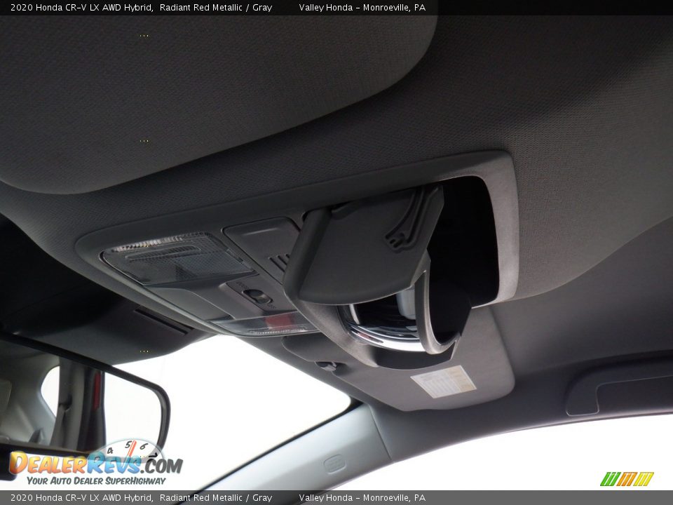 2020 Honda CR-V LX AWD Hybrid Radiant Red Metallic / Gray Photo #18