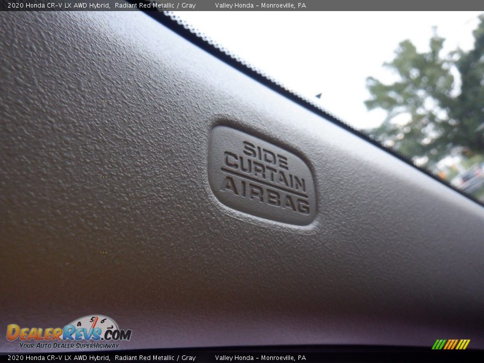 2020 Honda CR-V LX AWD Hybrid Radiant Red Metallic / Gray Photo #19